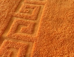 Полотенце махровое цвет мандарин - Интернет-магазин текстильных изделий Ивстиль Тек